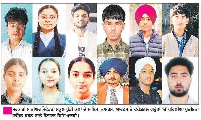  ਹੰਡਿਆਇਆ ਇਲਾਕੇ ਦੇ ਸਰਕਾਰੀ ਸਕੂਲਾਂ ਦਾ ਪੰਜਾਬ ਬੋਰਡ ਬਾਰ੍ਹਵੀਂ ਦਾ ਨਤੀਜਾ ਸ਼ਾਨਦਾਰ   