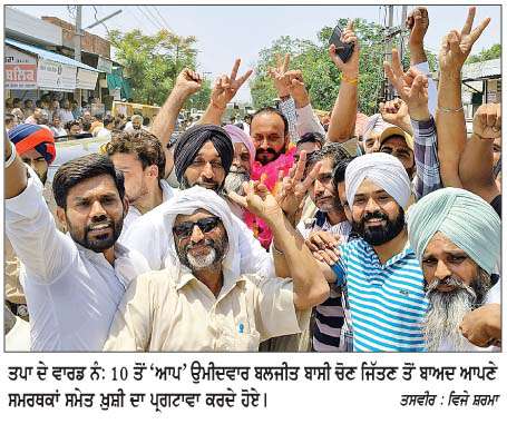  ਨਗਰ ਨਿਗਮ ਬਰਨਾਲਾ 'ਚ 'ਆਪ' ਨੇ ਮਾਰੀ ਬਾਜ਼ੀ
<br/> 