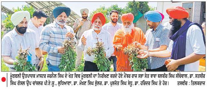  ਬਹਾਰ ਰੁੱਤ ਦੀ ਮੂੰਗਫਲੀ ਦੀ ਕਾਸ਼ਤ ਨਾਲ ਜਿੱਥੇ ਪਾਣੀ ਦੀ ਬੱਚਤ ਹੋਵੇਗੀ, ਉੱਥੇ ਖੇਤੀ ਵਿਭਿੰਨਤਾ ਨੂੰ  ਵੀ ਹੁਲਾਰਾ ਮਿਲੇਗਾ-ਡਾ. ਸਤਬੀਰ ਸਿੰਘ ਗੋਸਲ
ਦੁਆਬਾ ਖੇਤਰ ਵਿਚ ਮੂੰਗਫਲੀ ਦੀ ਕਾਸ਼ਤ ਦਾ ਵਧ ਰਿਹਾ ਰੁਝਾਨ ਸ਼ੁੱਭ ਸੰਕੇਤ-ਬਾਬਾ ਸੀਚੇਵਾਲ
<br/> 