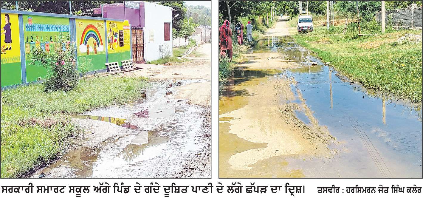 ਆਖਰ ਕਦੋਂ ਹੋਵੇਗਾ ਭੋਲੇਵਾਲ ਦੇ ਸਰਕਾਰੀ ਸਮਾਰਟ ਸਕੂਲ ਅੱਗੇ ਗੰਦੇ ਪਾਣੀ ਦੀ ਨਿਕਾਸੀ ਦੀ ਸਮੱਸਿਆ ਦਾ ਹੱਲ