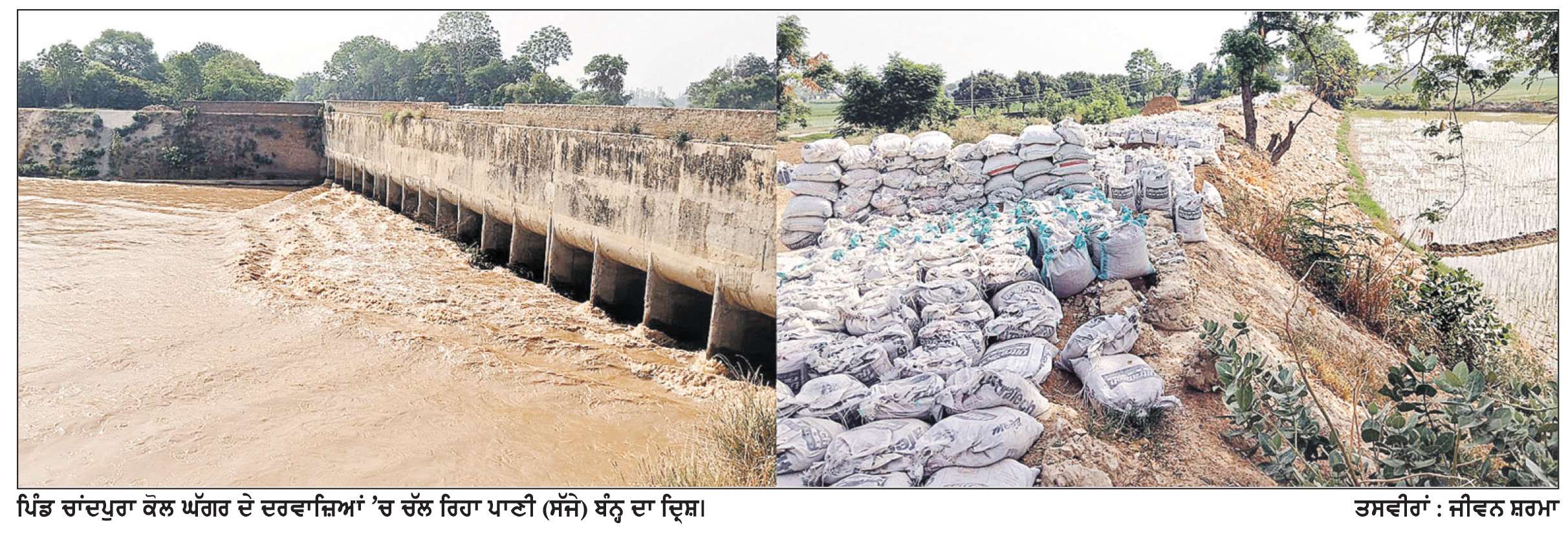  ਚਾਂਦਪੁਰਾ ਕੋਲ ਘੱਗਰ ਦਰਿਆ ’ਚ ਹਿਮਾਚਲ ਦੀਆਂ ਪਹਾੜੀਆਂ ਦੇ ਪਾਣੀ ਨੇ ਦਿੱਤੀ ਦਸਤਕ
