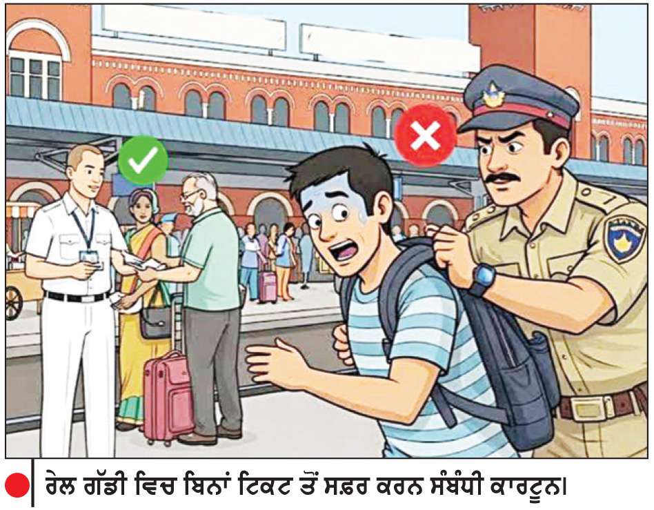 ਭਾਰਤੀ ਰੇਲਵੇ ਵਿਭਾਗ ਬਿਨਾਂ ਟਿਕਟ ਸਫ਼ਰ ਕਰਨ ਵਾਲਿਆਂ ਖ਼ਿਲਾਫ਼ ਹੋਇਆ ਸਖ਼ਤ
