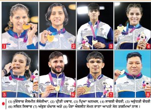 ਰਾਸ਼ਟਰਮੰਡਲ ਖੇਡਾਂ 2026 : ਭਾਰਤ ਨੇ ਇਕੋ ਦਿਨ 8 ਸੋਨ ਤਗਮੇ ਜਿੱਤੇ