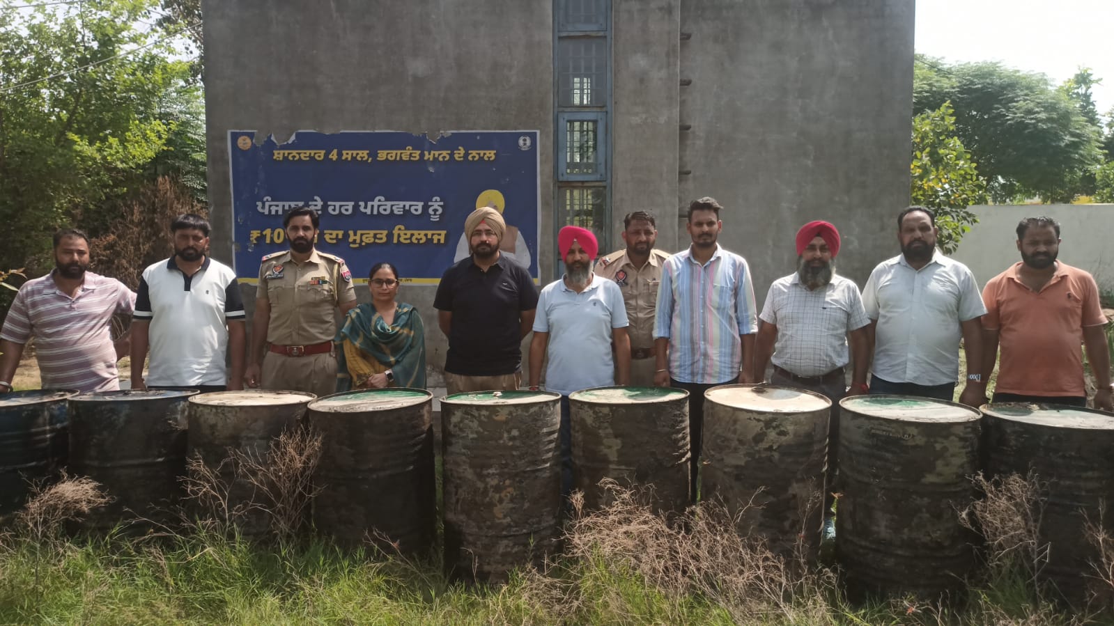 ਪਿੰਡ ਕੋਟਲੀ ਸੱਕਾ 'ਚ ਸਰਕਾਰੀ ਟੈਂਕੀ ਵਾਲੀ ਜਗ੍ਹਾਂ ਤੋਂ 1800 ਲੀਟਰ ਨਜਾਇਜ਼ ਲਾਹਣ ਬਰਾਮਦ