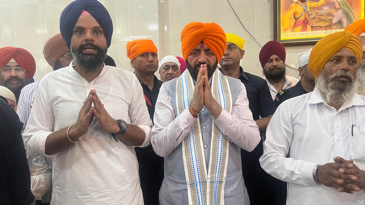 ਹਰਿਆਣਾ ਦੇ ਮੁੱਖ ਮੰਤਰੀ ਨਾਇਬ ਸਿੰਘ ਸੈਣੀ ਸ੍ਰੀ ਚਮਕੌਰ ਸਾਹਿਬ ਪੁੱਜੇ