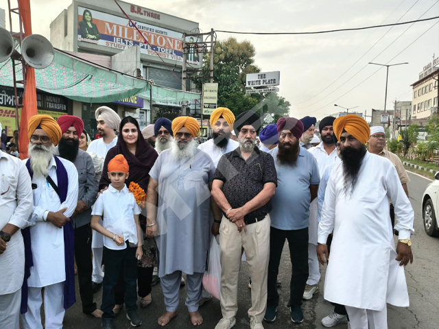 ਮੀਰੀ ਪੀਰੀ ਖ਼ਾਲਸਾ ਮਾਰਚ ਦਾ ਨਵਾਂ ਸ਼ਹਿਰ ਚ ਹੋਇਆ ਭਰਵਾਂ ਸਵਾਗਤ