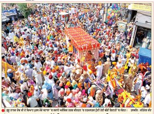 ਵਿਆਹ ਪੁਰਬ ਮੌਕੇ ਗੁਰਦੁਆਰਾ ਡੇਹਰਾ ਸਾਹਿਬ ਤੋਂ ਸਜਾਇਆ ਅਲੌਕਿਕ ਨਗਰ ਕੀਰਤਨ