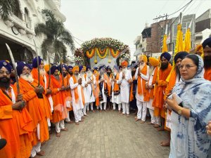 ਮੀਰੀ ਪੀਰੀ ਖ਼ਾਲਸਾ ਮਾਰਚ  ਜੈਕਾਰਿਆਂ ਦੀ ਗੂੰਜ ਵਿਚ ਗੁਰਦੁਆਰਾ ਬਾਬਾ ਬਕਾਲਾ ਸਾਹਿਬ ਤੋਂ ਰਵਾਨਾ