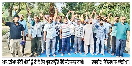 ਜੰਗਲਾਤ ਵਿਭਾਗ ਦੇ ਕਾਮਿਆਂ ਨੇ ਬਕਾਇਆ ਰਕਮ ਜਾਰੀ ਨਾ ਹੋਣ ’ ਤੇ ਜਤਾਇਆ ਰੋਸ 4 ਨੂੰ ਖ਼ਜ਼ਾਨਾ ਦਫ਼ਤਰ ਮੂਹਰੇ ਧਰਨੇ ਦੇਣ ਦਾ ਕੀਤਾ ਐਲਾਨ